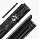 Baize Master Woodgrain 1 Piece 3 Slot Aluminium Snooker and Pool Cue Case - Holds 2 Cues + Extensions