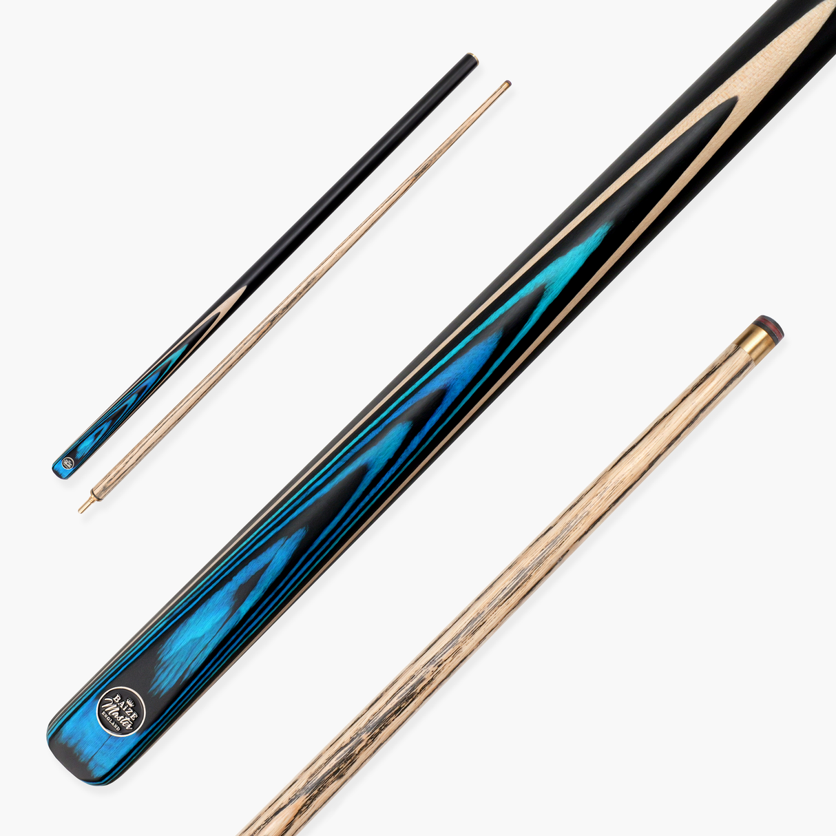 Baize Master BLACKLINE CLASSIC 2 Piece English Pool Cue 8.5mm Layered Tip