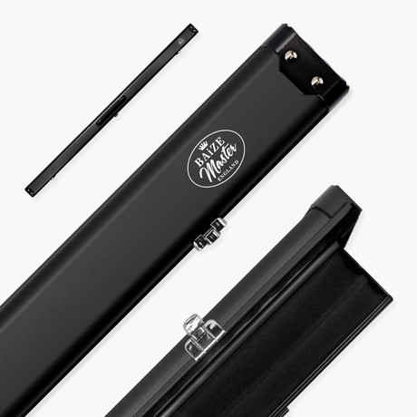 Baize Master Summit ¾ 2 Slot Luxury Aluminium Snooker and Pool Cue Case with Chunky Metal Ends – Holds 1 x ¾ Joint Cue + Extensions