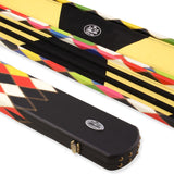 Baize Master 1 Piece DIAMONDS Luxury Round Ends Snooker Pool Cue Case with Studs - Holds 3 Cues