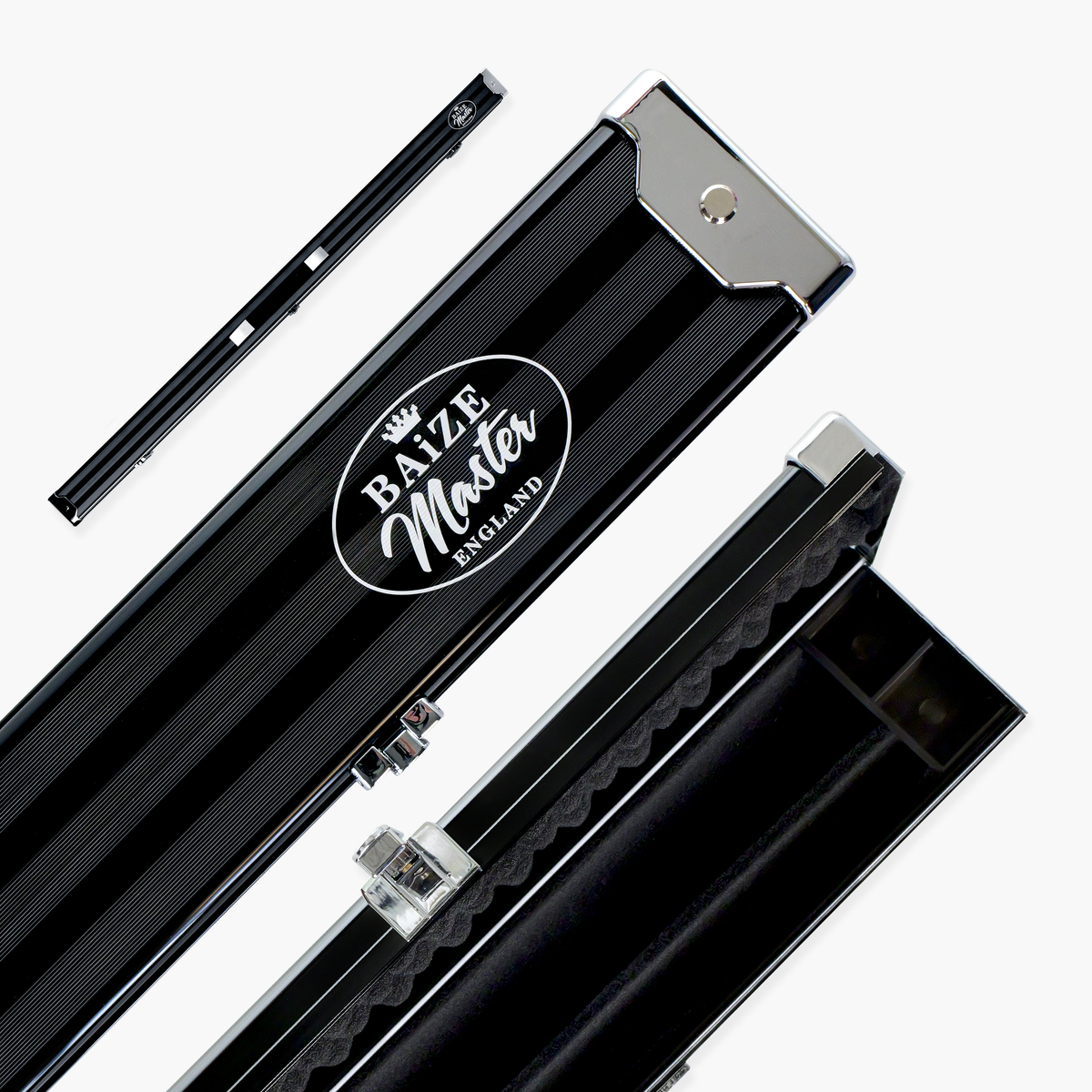 Baize Master Pro Line 3/4 2 Slot Luxury Aluminium Snooker and Pool Cue Case - Holds 1 Cue