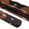 Baize Master 3/4 Joint WIDE 3 Slot BLUE DIAMONDS Luxury Round End Snooker Pool Cue Case with Studs - Holds 2 Cues