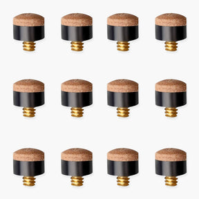 12 x 11mm SCREW ON TIP SNOOKER & POOL CUE TIPS Cue & Case