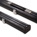 1 Piece Wide Aluminium LOCKABLE LUXURY Snooker Pool Cue Case - Holds 2 Cues