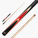 Baize Master 3/4 CRUCIBLE Hand Spliced 57 Inch Ash Snooker Pool Cue with 9.5mm Tip + Mini Butt Extension