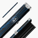 Baize Master Woodgrain 1 Piece 2 Slot Aluminium Snooker and Pool Cue Case - Holds 2 Cues