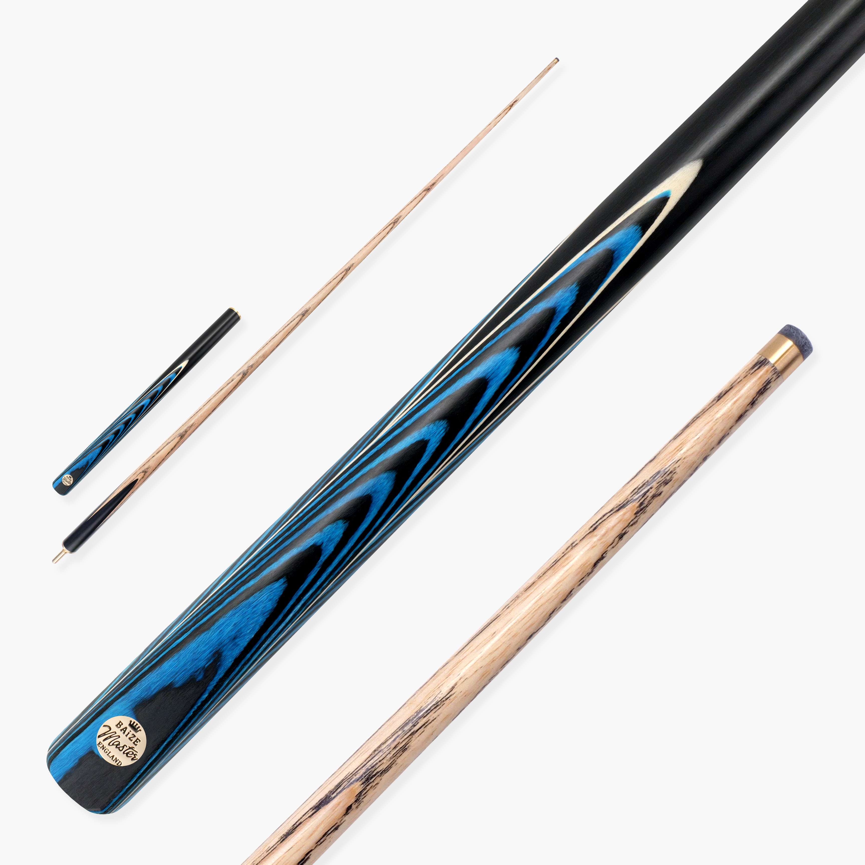 Baize Master Azure Marksman ¾ Joint English Pool Cue with 8.5mm Baize Master Azure Marksman ¾ Joint English Pool Cue with 8.5mm