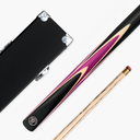 Jonny 8 Ball Sniper 2 Piece English Pool Cue and Case Set 8mm Pro Tip With Black Hard Case