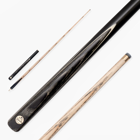 Baize Master Grey Centurion 58 Inch 3/4 Joint Hand Spliced Snooker and Pool Cue with 9.5mm Pro Impact Hybrid Tip Baize Master