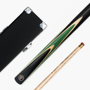 Jonny 8 Ball Sniper 2 Piece English Pool Cue and Case Set 8mm Pro Tip With Black Hard Case