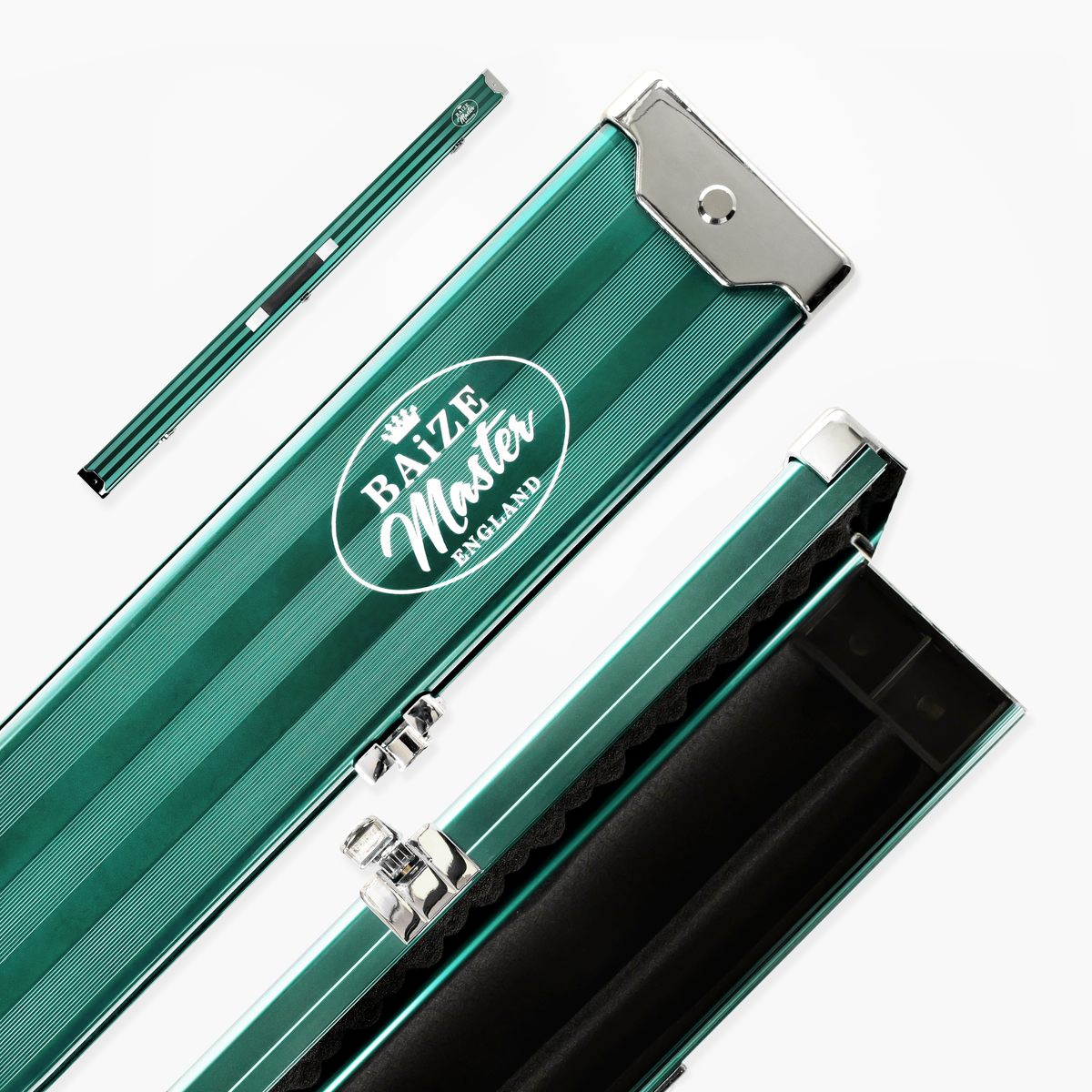 Baize Master Pro Line 3/4 2 Slot Luxury Aluminium Snooker and Pool Cue Case - Holds 1 Cue