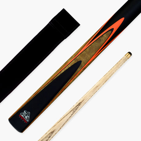 Spartan Fury CONQUEST 2 Piece Snooker Pool Cue and Soft Case Set 9.5mm Tip