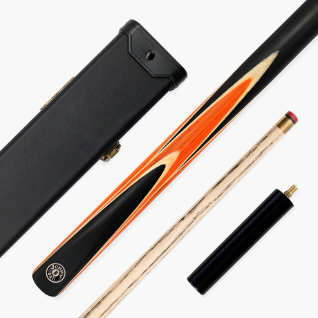 Jonny 8 Ball Sniper 3/4 Pool Cue and Case Set 8mm Tip with Black Hard Case + Mini Butt