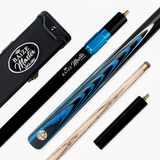 Baize Master Azure Centurion 3/4 Joint Snooker and Pool Cue and Case Set with 9.5mm Pro Impact Hybrid Tip Baize Master