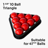 1 5/8" 10 Ball BLACK Plastic Snooker Pool Triangle