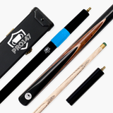 PRO147 Hazel Eclipse 3/4 Joint Snooker and Pool Deluxe Cue, Case and Extensions Set with 9.5mm Green Layered Tip