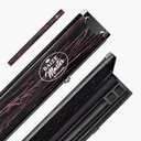 Baize Master Woodgrain 1 Piece 3 Slot Aluminium Snooker and Pool Cue Case - Holds 2 Cues + Extensions