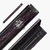Baize Master Woodgrain 1 Piece 3 Slot Aluminium Snooker and Pool Cue Case - Holds 2 Cues + Extensions