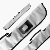 Quality Thick Padded Silver Vinyl 2pc Soft Cue Case Cue & Case