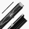 Baize Master Pro Aluminium One Piece Wood Grain Cue Case Metal Ends - Holds 2 Cues
