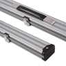 1 Piece Wide Aluminium LOCKABLE LUXURY Snooker Pool Cue Case - Holds 2 Cues