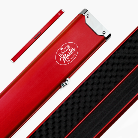 Baize Master SATIN LINE One Piece Luxury Snooker Pool Cue Case - Holds 3 Cues Cue & Case