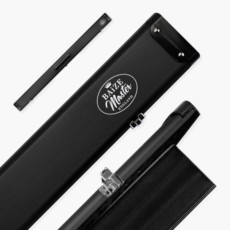 Baize Master Summit One Piece Three Slot Luxury Aluminium Snooker and Pool Cue Case with Chunky Metal Ends – Holds 3 x One Piece Cues