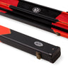 Baize Master 1 Piece ARROW Snooker Pool Cue Case with Plastic Ends - Holds 2 Cues