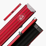 Baize Master Pro Line Wide 3/4 3 Slot Luxury Aluminium Snooker and Pool Cue Case - Holds 2 Cues