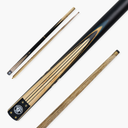 Jonny 8 Ball 57 Inch 3 Piece Length Adjustable Snooker Pool Cue 9mm Tip - Shorten to 44"