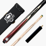 PRO147 Traditional Eclipse 3/4 Joint Snooker and Pool Standard Cue and Case Set with 9.5mm Green Layered Tip