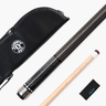 Jonny 8 Ball IRONWEAVE 2 Piece American Pool Cue and Case Set with 12.5mm Layered Leather Tip