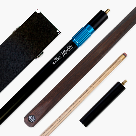 Baize Master Challenger 57" 2-Piece Cue - 9.3mm Tip with Case, Extension & Mini Butt