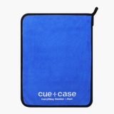 Cue + Case Blue Snooker and Pool Microfibre Cue Towel - 30cm x 40cm