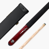 Jonny 8 Ball RED TORPEDO 48 Inch 2 Piece Junior Kids Snooker Pool Cue and Hard Case Set 9.5mm Tip