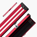 Silver Stripe Pro Aluminium Premium 3/4 Snooker and Pool Cue Case - Holds 1 x 3/4 Joint Cue + Extensions
