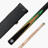 Jonny 8 Ball 42 Inch 2 Piece VANQUISH Junior Kids Snooker Pool Cue and HARD CASE Set 10mm Tip Cue + Case