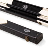 Baize Master 1 Piece ARROW Snooker Pool Cue Case with Plastic Ends - Holds 2 Cues