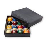 PREMIUM GRADE 2" Inch (50.8mm) Spots and Stripes English Pool Balls + 1 7/8 Inch Cue Ball - Perfect for Home Tables and Coin-operated Tables