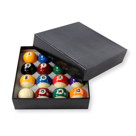 PREMIUM GRADE 2" Inch (50.8mm) Spots and Stripes English Pool Balls + 1 7/8 Inch Cue Ball - Perfect for Home Tables and Coin-operated Tables