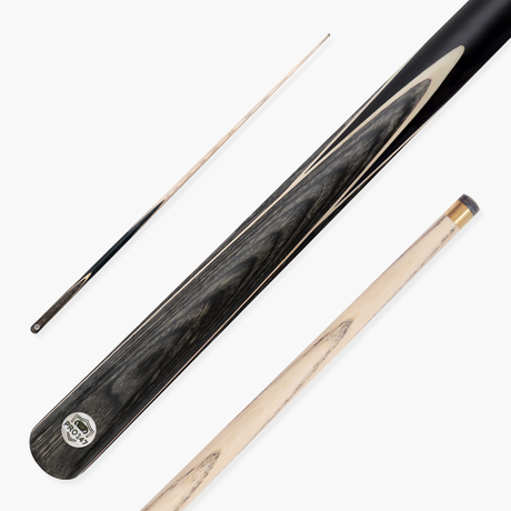 PRO147 Trident 57 Inch 1 Piece Hand Spliced Ash Snooker and Pool Cue with 9.5mm Tip