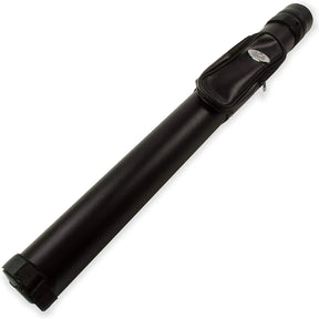 Black 5pc Centre Joint Pool Snooker Cue Tube Case – Holds 2 Butts 3 Shafts Cue & Case