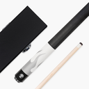 Jonny 8 Ball Flame 58" Maple Pool Snooker Cue with 11mm Tip and Hard Case