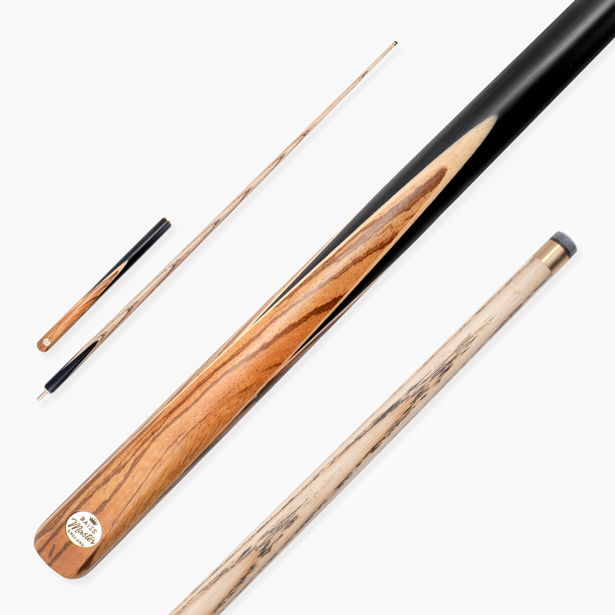 Baize Master Harvest Marksman 55 Inch ¾ Joint English Pool Cue with 9mm Baize Master Pro Impact Hybrid Tip