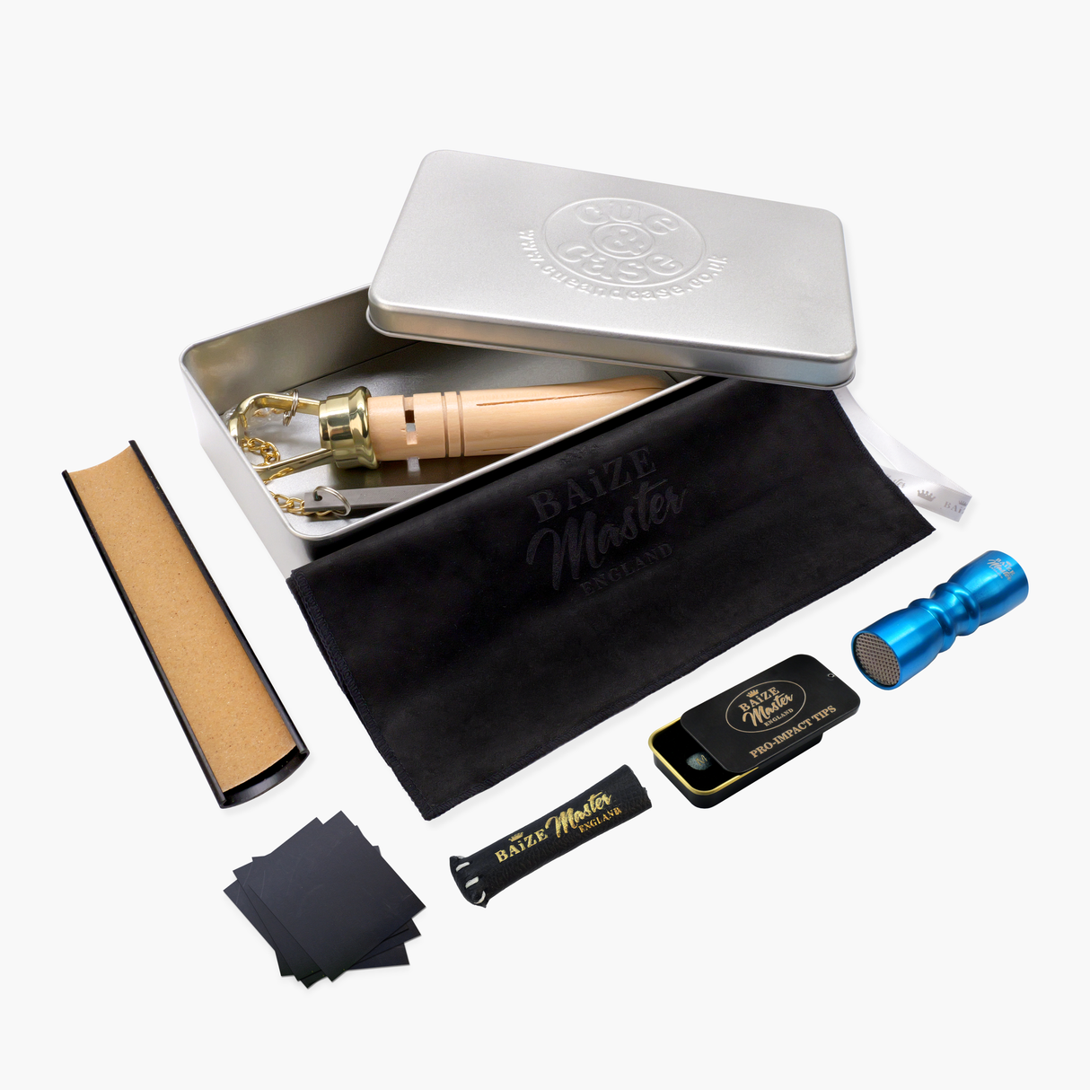 Baize Master Pro Impact LUXURY Snooker and Pool Cue Tip Retipping Gift Set