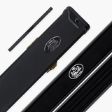Baize Master 1 Piece 2 Slot Plain Black Deluxe Snooker and Pool Cue Case – Holds 2 Cues
