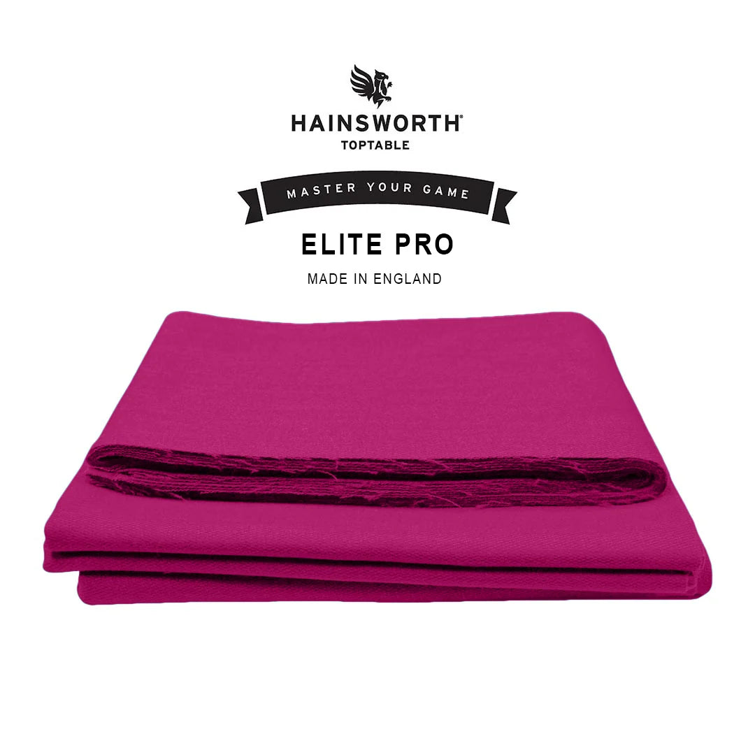 Hainsworth Elite Pro 9ft USA American Pool Table Cloth Cue + Case