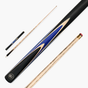 Baize Master 3/4 CRUCIBLE Hand Spliced 57 Inch Ash Snooker Pool Cue with 9.5mm Tip + Mini Butt Extension