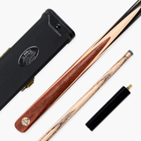 Baize Master Cedar Marksman 1 Piece Cue and Case Set with Baize Master Black Plastic Ends Case + Mini Butt
