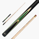 Baize Master 3/4 CRUCIBLE Hand Spliced 57 Inch Ash Snooker Pool Cue with 9.5mm Tip + Mini Butt Extension